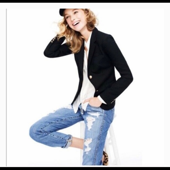 J. Crew black schoolboy blazer jacket style 05157 - Picture 3 of 11